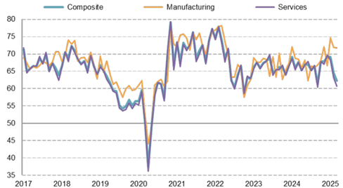 US S&P PMI Future Output Expectations Indexes